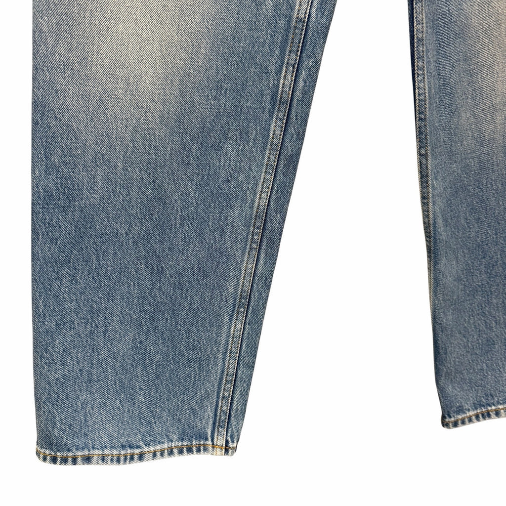NWT Gucci Straight Fit Denim Pant Light Blue Wash Button Fly Jean Size 24 / US 2