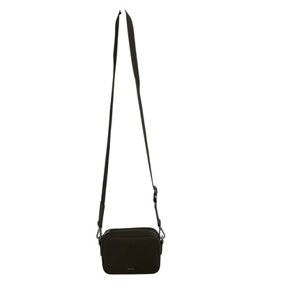 Sandro Saffiano Leather Small Reconstituted Leather Crossbody Bag Olive Green