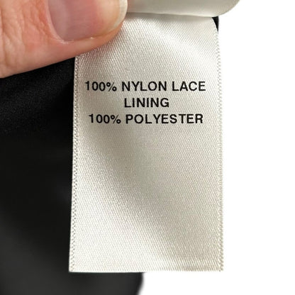 NWT Macgraw Black Immortal Dress Chantilly-Lace Midi Dress Womens US 2