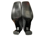 Prada Square Toe Block Heel Sock Boot Gray Womens 36.5 / US 6.5 Designer Y2K