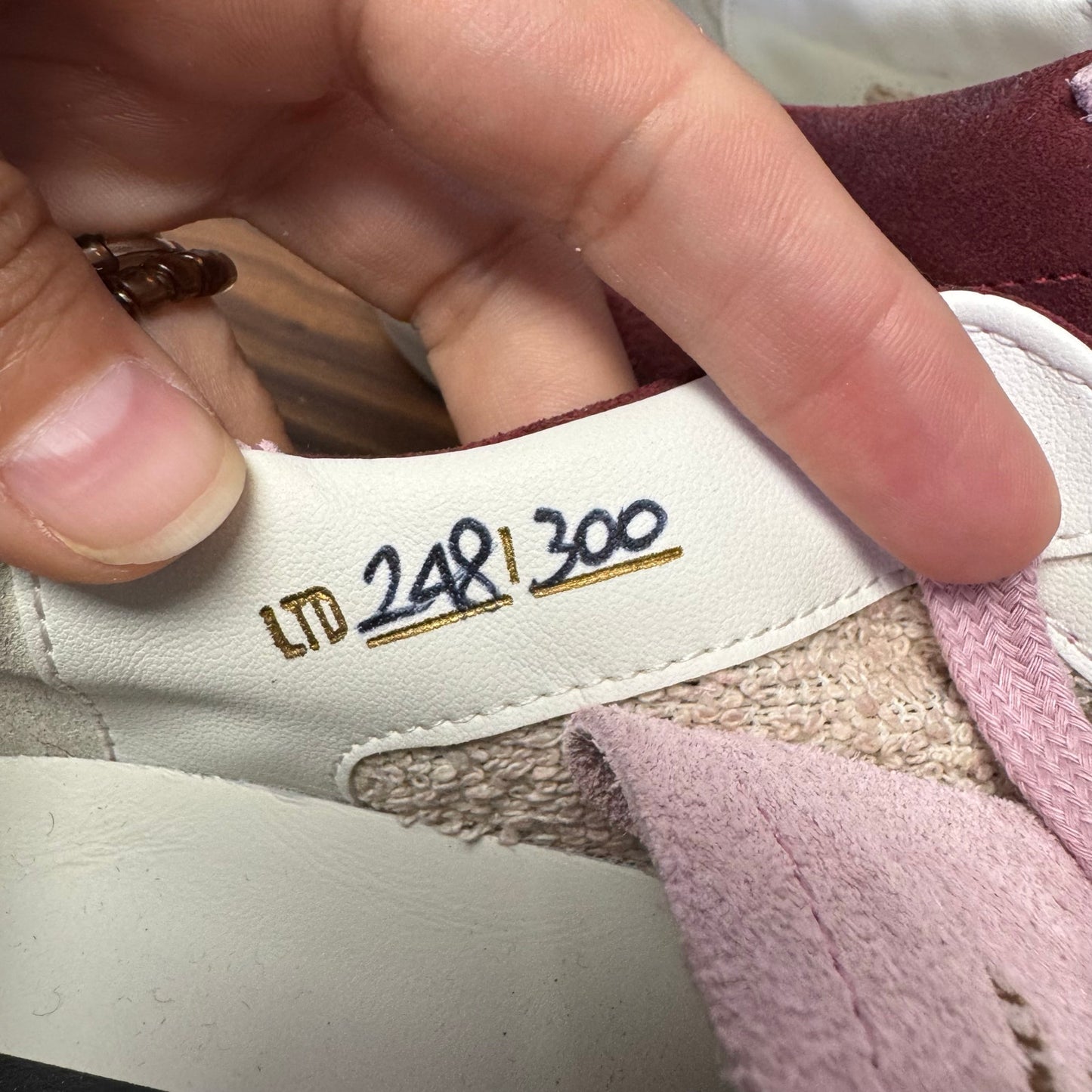 Golden Goose Red Pink Superstar Bicolor Suede Low-Top Sneakers 9