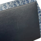 Christian Dior Toujours Blue Denim Oblique Jacquard Double Handle Tote Bag