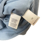 Brunello Cucinelli Monili-Tab Cotton Felpa Zip-Up Hoodie Light Blue Womens XS
