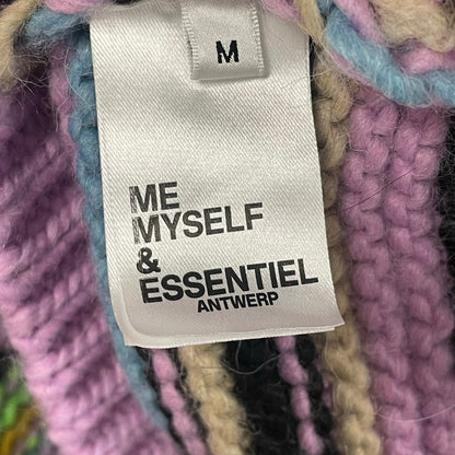 Essentiel Antwerp Cincinatti Striped Inside Out Sweater Lilac Stripe Medium
