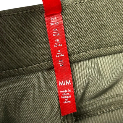 Spanx Olive Green Jean-Ish Faux Front Pocket Pull On Leggings Womens Medium