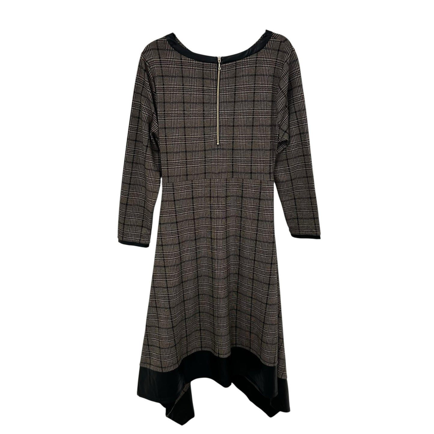 Soft Surroundings Tartan Plaid Kilt Wrap Asymmetrical Dress Womens Petite Large