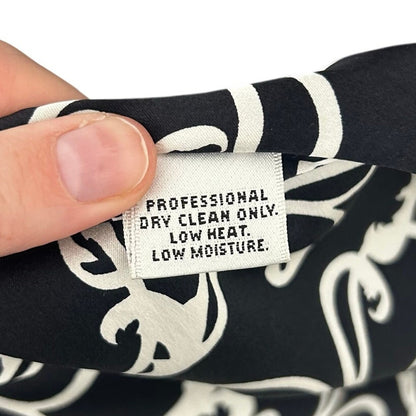 St. John Couture Grey White Black Belted Textured Long Coat Womens 12