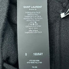 NWT Saint Laurent Paris Black Cashmere High Waist Jogger Pants Womens Small