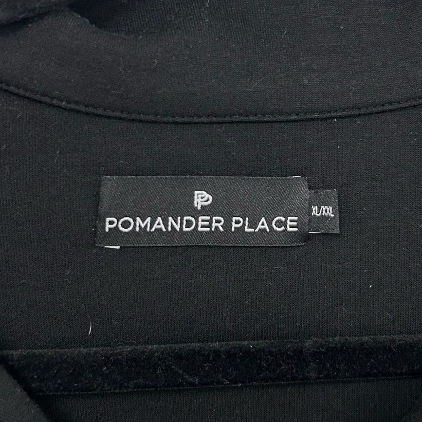 Pomander Place Black Easy Polo Swing 3/4 Sleeve Sweatshirt Womens Size XL / XXL