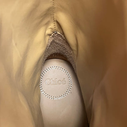Chloé Nellie Texan Leather Western Boots Tan Womens 39 / US 9