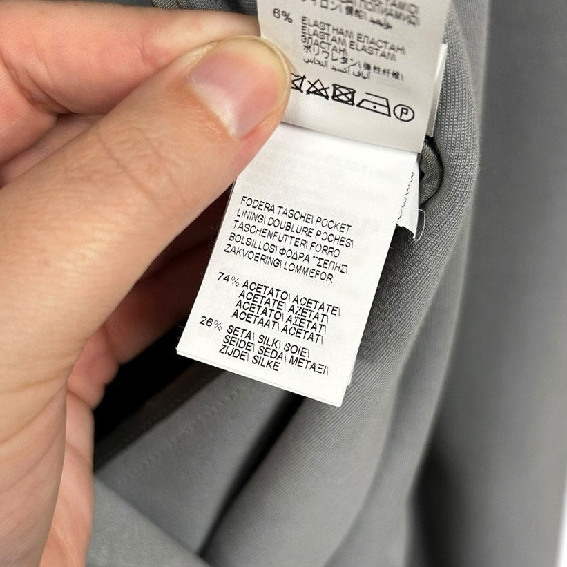 Brunello Cucinelli Light Grey Double Breasted Blazer Womens 38 / US 4 Corpcore