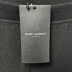 NWT Saint Laurent Paris Black Cashmere High Waist Jogger Pants Womens Small