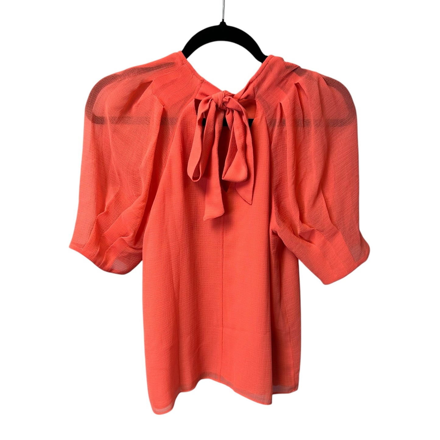 NWT Ted Baker Coral Natelie Puff Sleeve Tie Up Back Boxy Top Womens 1 / US 4