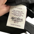 Stouls Paris Black Leon Utility Slim Fit Button Front Leather Jacket Womens XS