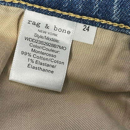 NWT Rag & Bone Peyton Mid Rise Bootcut Jean in Monterosso Wash Womens Size 24