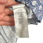 NWT See By Chloe Blue White Floral Print High Neck Blouse Womens 36 US 4 Modest