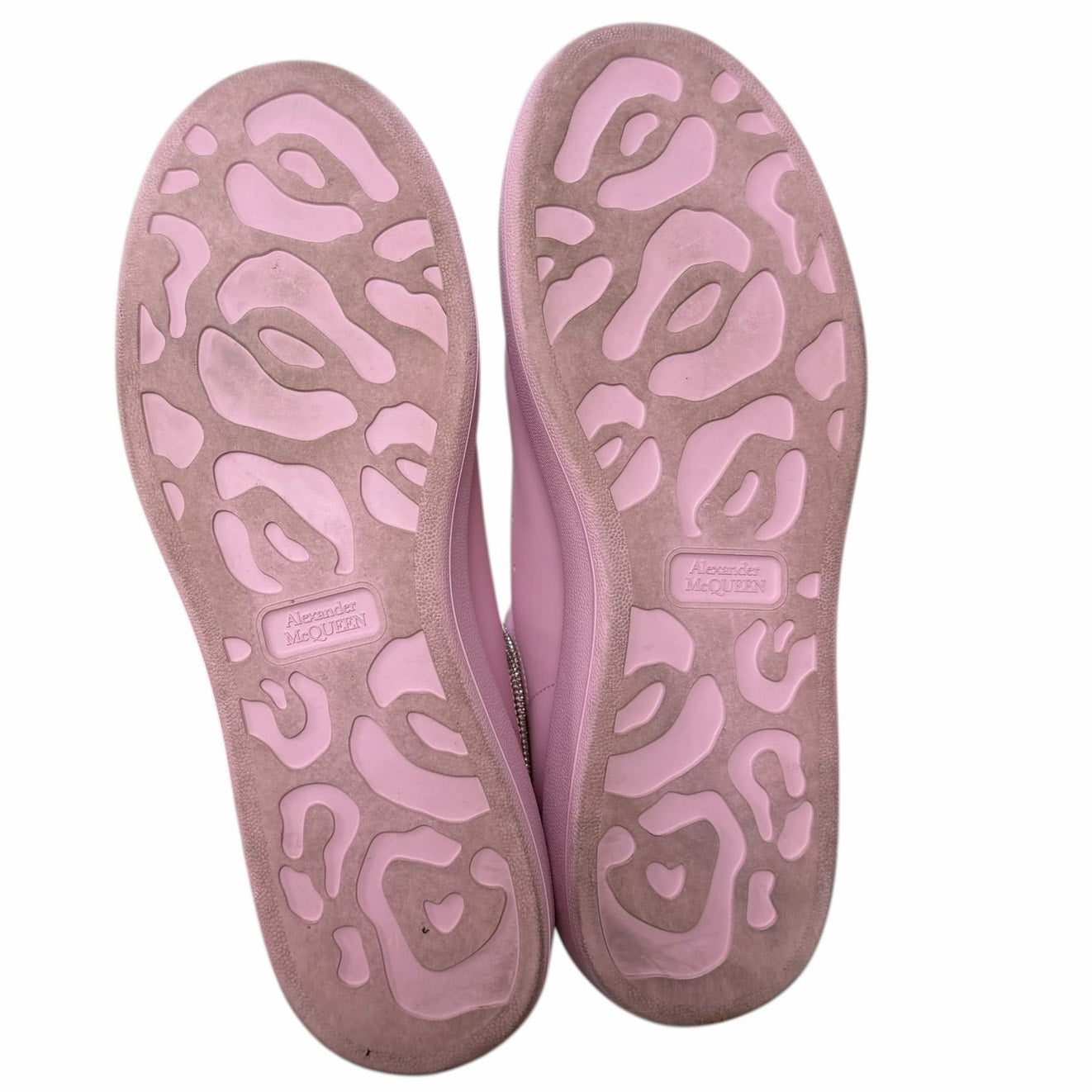 Alexander McQueen Zipper Tooth Oversized Sneaker Ice Pink Mens 45 / US 12