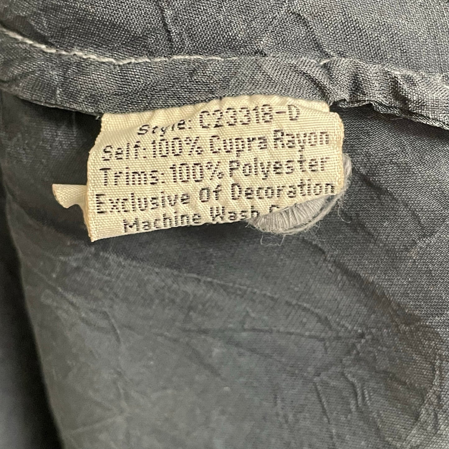 Johnny Was Festival Georgette Tunic Navy Multicolor Embroidery Womens Medium