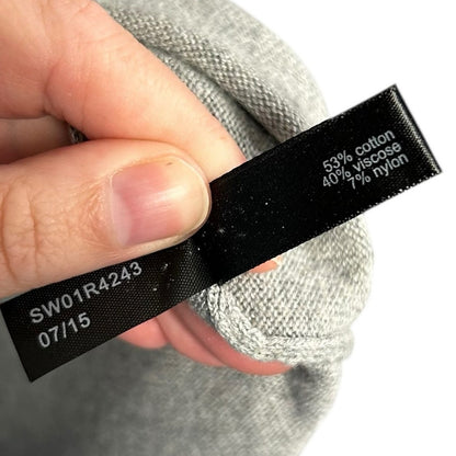 The Limited Gray Cream Dog Graphic Long Sleeve Pullover Sweater Womens Small