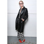 Alexa Chung Black Silver Studded Front Zip Nappa Leather Jacket UK 8 / US 2-4