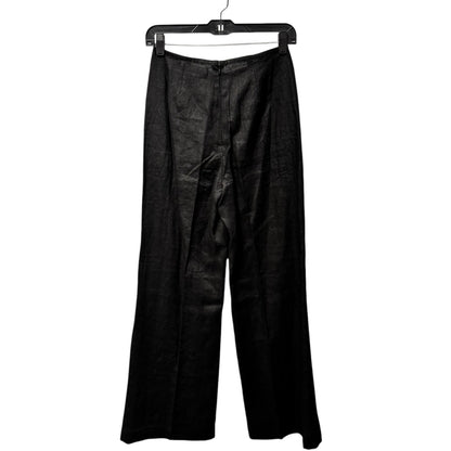 NWT Faithfull The Brand Black High Rise Wide Leg Linen Arto Pants Womens 2