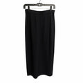 St. John Basics Santana Knit Pull On Maxi Skirt Black Womens Size 6
