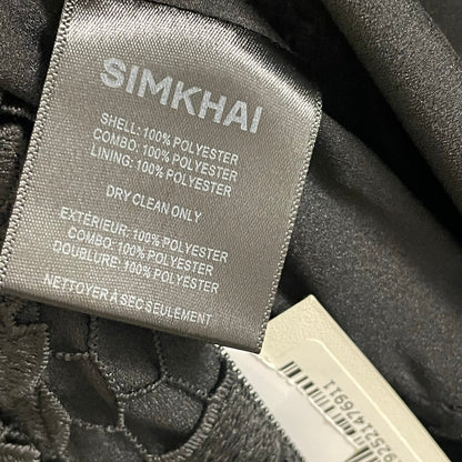 NWT Simkhai Signature Laura Lace Midi Dress Black Womens 2