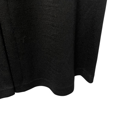 St. John Evening Black Santana Knit Wide Flare Leg Pull On Pants Womens 12