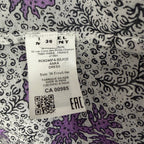 NWT Isabel Marant Etoile Anka Shirred Convertible Mini Dress Ecru Lilac US 4