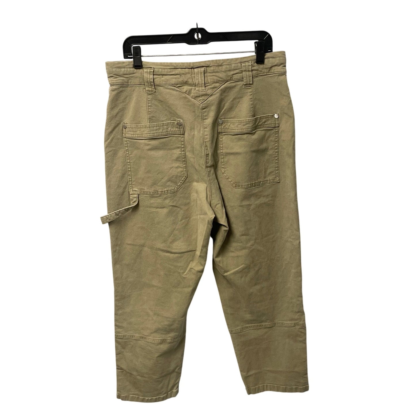 Anthropologie Maeve Turner Utility Cargo Pants Moss Green Womens 32