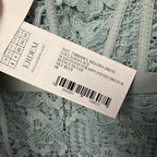 NWT Erdem Melora Asymmetric Lace Midi Dress Sky Blue US 4 *Worn by Taylor Swift*