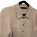 Jenni Kayne Murphy Collared Cashmere Blend Cardigan Sweater Mauve Womens Small