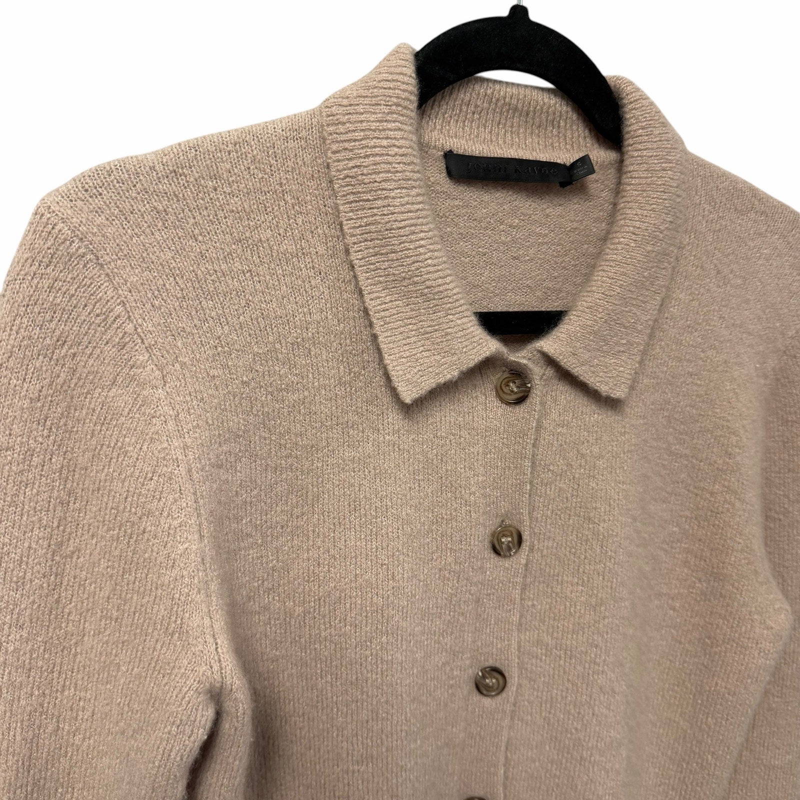 Jenni Kayne Murphy Collared Cashmere Blend Cardigan Sweater Mauve Womens Small