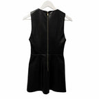 Alice + Olivia Marcella Faux Leather Sleeveless Dress Black Womens Size 4