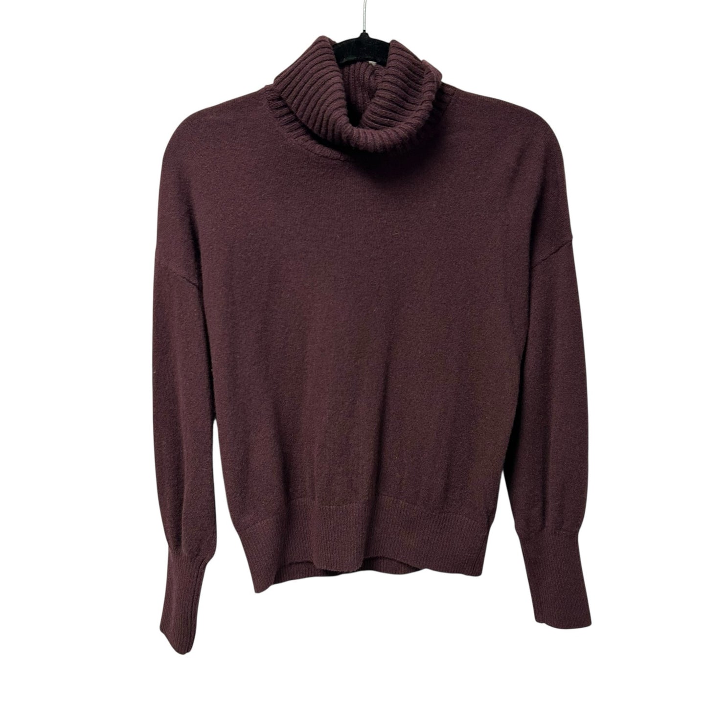 Madewell Heather Merlot (Re)sponsible Cashmere Turtleneck Sweater Womens Small