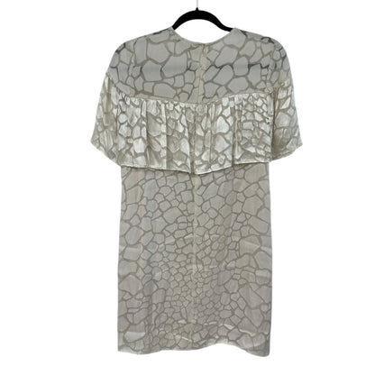 NWT Marie Oliver Burnout Silk Blend Overlay Charlotte Shift Dress Womens Small