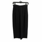 St. John Basics Santana Knit Pull On Maxi Skirt Black Womens Size 6