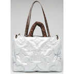 Louis Vuitton Limited Edition Econyl Monogram Pillow Giant Onthego GM Silver Bag