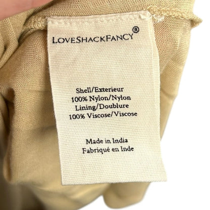 NWT LoveShackFancy Mackie Sequin Embellished Midi Dress In Black Womens 4