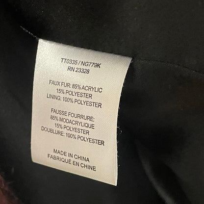 Trina Turk Tabitha Ombre Faux Fur Vest Multicolor Womens Size Medium