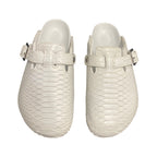 The Shoe Surgeon Luxe Mule in White Python Mens Size 8