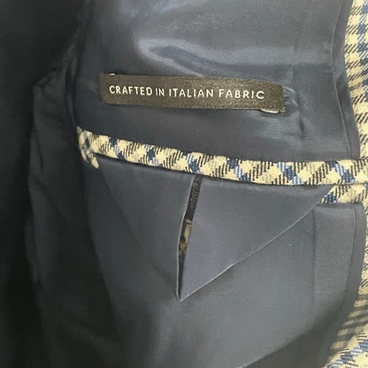 NWT Madewell The Kline Blazer Black Blue White Houndstooth Plaid Womens 0