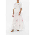 NWT Camilla Living In Colour High Waisted Tiered Maxi Skirt Hand Embroidered XS