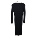Alice + Olivia Womens Alcina Rib Knit Midi Sweater Dress Small Wool Blend Preppy