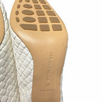 Bottega Veneta Sofia Intrecciato Woven Leather Pumps White Womens IT 39 / US 9