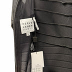 NWT Herve Leger The Ella Gown Black Signature Bandage Fabric Womens Small