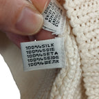 Ralph Lauren Womens Silk Shawl Collar Cable Knit Cardigan Small Preppy Old Money