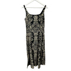 NWT Ulla Johnson Black Flora Natali Tank Sleeveless A Line Midi Dress Womens 2