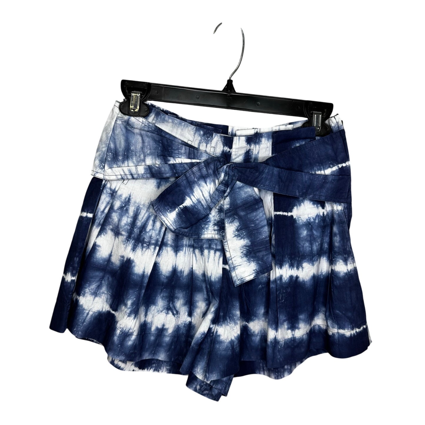 Ulla Johnson Indigo Tie Dye High Rise Belted Paloma Cotton Shorts Womens 0