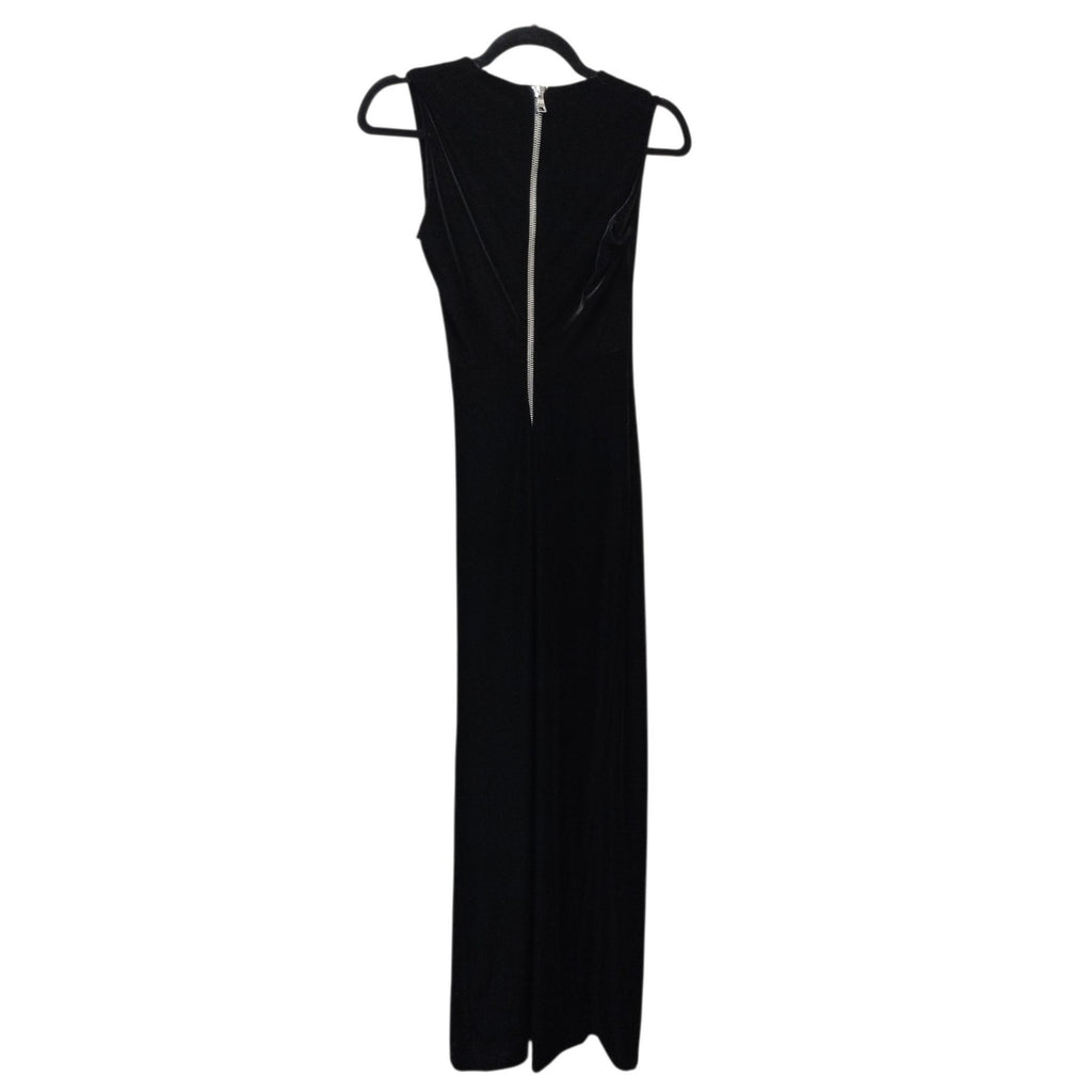 NWT Balmain Women Embellished Velvet Maxi Dress 38 US 4 Black Made In Italy Glam